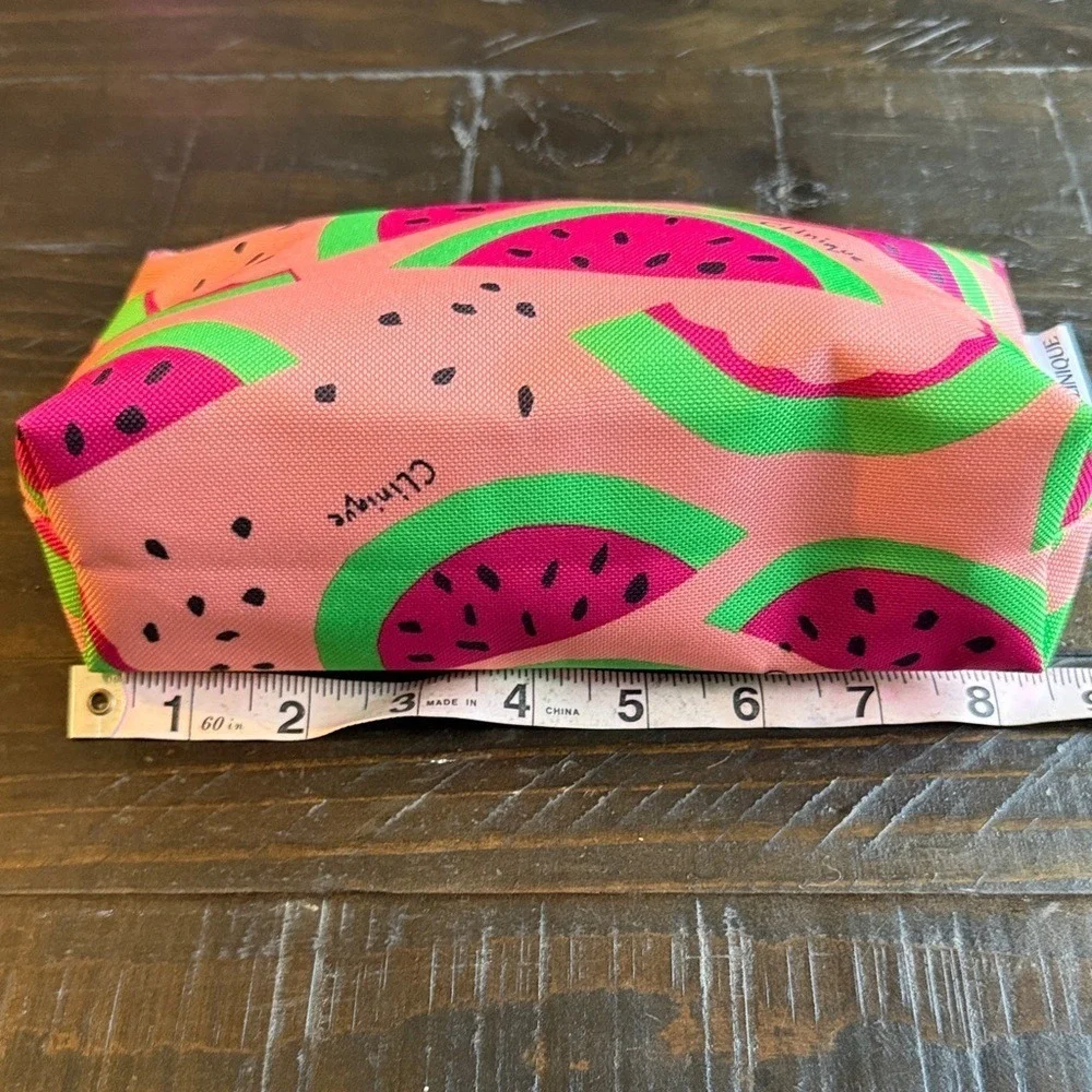 Clinique x Donald Robertson Watermelon Cosmetic Pouch